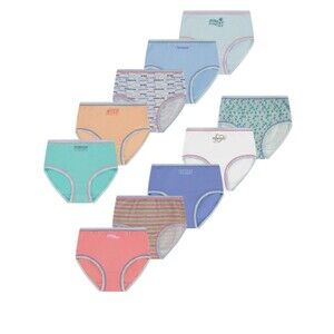 Wonder Nation Girls Brief Underwear 10PK Size 18